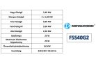 Novacook F5S40G2 INX Inox Gáztűzhely