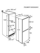 AEG/Electrolux OSC5S141ES E 217 Liter LowFrost Beépíthető Hűtőszekrény