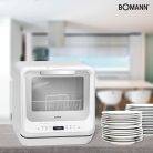 Bomann TSG 5701 G 2 Terítékes Felújított Asztali Mosogatógép