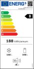 Beko K70561NE B 490 Liter Alulfagyasztós Hűtőszekrény
