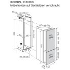 Electrolux IK305BNL E 281 Liter NoFrost DynamicAir Beépíthető Kombinált Hűtőszekrény