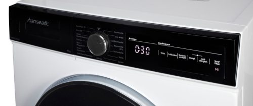 Hanseatic HWMT2914A A 9kg  1400 f/p. Gőzös Inverteres Elöltöltős Mosógép