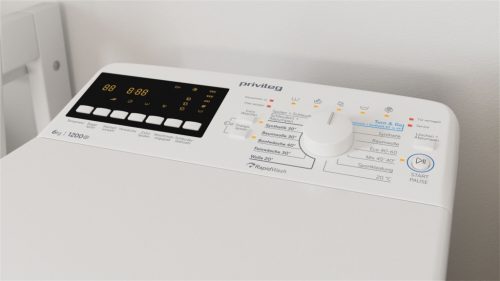 Privileg PWT Class B6S6 N B 1200f/p. 6kg Inverteres Felültöltős Mosógép