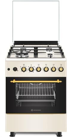 Novacook F6TS40EG-Retro Wok 66L Kombinált Tűzhely