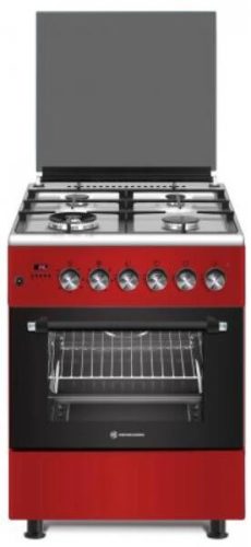 Novacook F6TS40EG-R Meggypiros 66L Kombinált Tűzhely