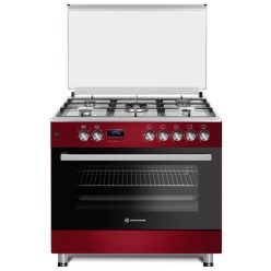   Novacook F9S50E6-RD Bordó Wok 98L Kombinált Tűzhely (90cm)