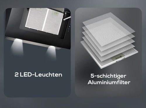 Hanseatic SY-103A8-E4-C118-L52-900 A+ 90cm 585 m3/óra Kürtős Páraelszívó