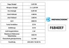 Novacook F6B40EF INX Inox Kombinált Tűzhely