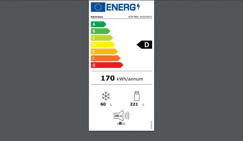 Electrolux IK307BNL D 281 Liter TwinTech NoFrost Beépíthető Hűtőszekrény