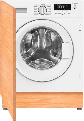 Amica EWA 34660 W A 8kg 1400 f/p Beépíthető Gőzős Inverteres Elöltöltős Mosógép
