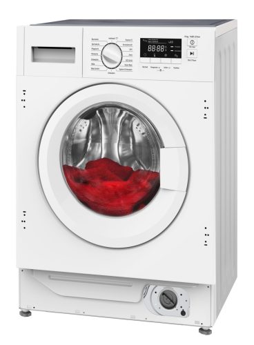 Amica EWA 34660 W A 8kg 1400 f/p Beépíthető Gőzős Inverteres Elöltöltős Mosógép
