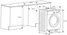 Amica EWA 34660 W A 8kg 1400 f/p Beépíthető Gőzős Inverteres Elöltöltős Mosógép
