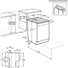 AEG FFB7572APW B 14 Terítékes 3 Fiókos Inverteres Szabadonálló Mosogatógép