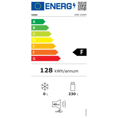 Gaba GMR-230W E 230Liter Egyajtós Hűtőszekrény