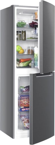 Hanseatic HKGK16655CNFI C 230L Inox NoFrost Alulfagyasztós Kombinált Hűtőszekrény