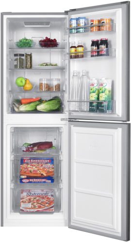 Hanseatic HKGK16655CNFI C 230L Inox NoFrost Alulfagyasztós Kombinált Hűtőszekrény