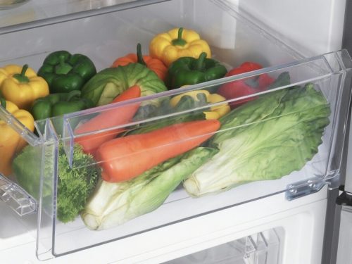 Hanseatic HKGK16655CNFI C 230L Inox NoFrost Alulfagyasztós Kombinált Hűtőszekrény