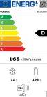 Gorenje RK58DPB4 D 269L  Alulfagyasztós Kombinált Hűtőszekrény