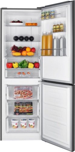 Hanseatic HKGK18560CNFDI C 323 Liter NoFrost Kombinált Inox Hűtőszekrény