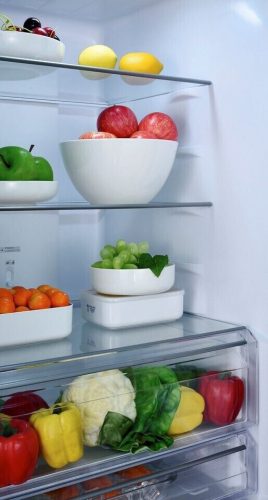 Hanseatic HKGK18560CNFDI C 323 Liter NoFrost Kombinált Inox Hűtőszekrény