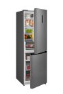 Hanseatic HKGKB18560BNFI B 334L Inox Total NoFrost Alulfagyasztós Kombinált Hűtőszekrény