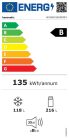 Hanseatic HKGKB18560BNFI B 334L Inox Total NoFrost Alulfagyasztós Kombinált Hűtőszekrény