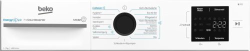 Beko BM3WFU3741X A 7kg 1400 f/p Inverteres Gőzös Keskeny Elöltöltős Mosógép