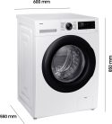 Samsung WW8ECGC04AAE A 8kg 1400 f/p Digital Inverteres Gőzös Elöltöltős Mosógép