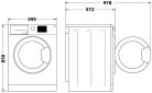 Bauknecht-Whirlpool WBP 714A A 7kg 1400 f/p Dinamikus Inverteres Elöltöltős Mosógép