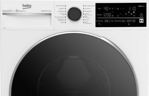 Beko B5WFT78410W A 8kg 1400 f/p Pro Smart Inverteres Gőzös Elöltöltős Mosógép