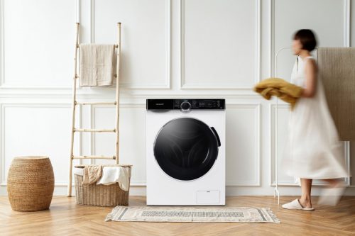 Hanseatic HWMA714A A 7 kg 1400 f/p Keskeny Gőzös Inverteres Elöltöltős Mosógép