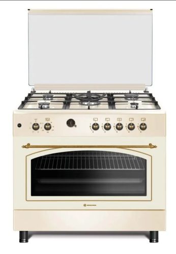 Novacook F9S50E6-RC Exclusive Line Retro Wok 92L Kombinált Tűzhely (90cm)