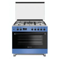  Novacook F9S50E6 Exclusive Line Kék Wok 92L Kombinált Tűzhely (90cm)