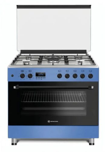 Novacook F9S50E6 Exclusive Line Kék Wok 92L Kombinált Tűzhely (90cm)