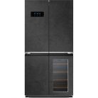 Wolkenstein WCD595EWTSNF Borhűtős E 606L NoFrost French Door Kombinált Hűtőszekrény