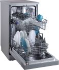 Hanseatic HG4585C10J7610DS C 10 Terítékes Inox Keskeny Mosogatógép