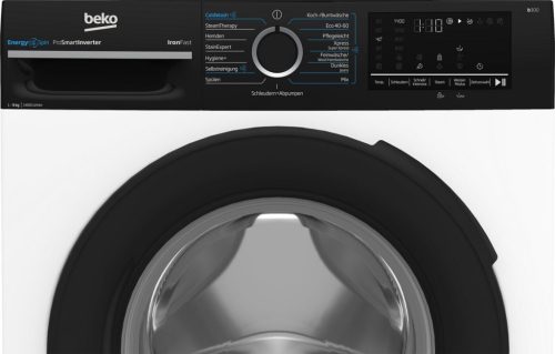 Beko BM3WFU4941W A 9kg 1400 f/p ProSmart Inverteres Gőzös Elöltöltős Mosógép
