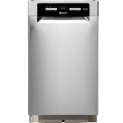   Bauknecht-Whirlpool BSUO 3O21 PF X E 10 Terítékes 45 cm Keskeny 3 Fiókos Inverteres Pult Alá Építhető Mosogatógép Inox