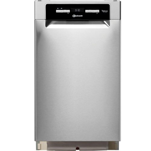 Bauknecht-Whirlpool BSUO 3O21 PF X E 10 Terítékes 45 cm Keskeny 3 Fiókos Inverteres Pult Alá Építhető Mosogatógép Inox