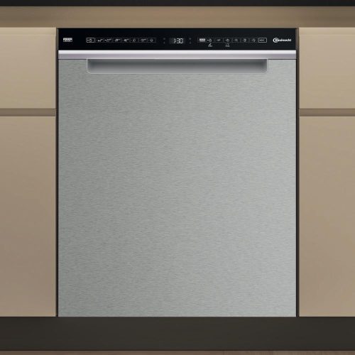 Bauknecht-Whirlpool B7U HS51 X B 15 Terítékes 60 cm-es PowerClean Pro Inox Pult Alá Építhető Mosogatógép