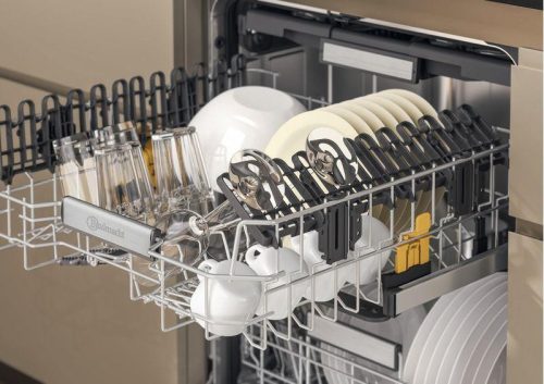 Bauknecht-Whirlpool B7U HS51 X B 15 Terítékes 60 cm-es PowerClean Pro Inox Pult Alá Építhető Mosogatógép