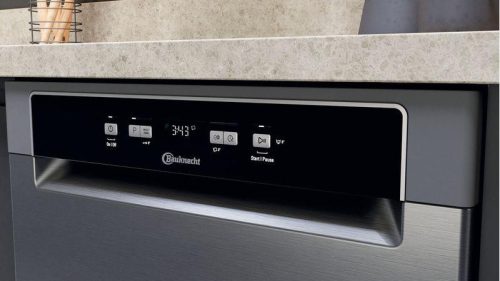 Bauknecht-Whirlpool B7U HS51 X B 15 Terítékes 60 cm-es PowerClean Pro Inox Pult Alá Építhető Mosogatógép