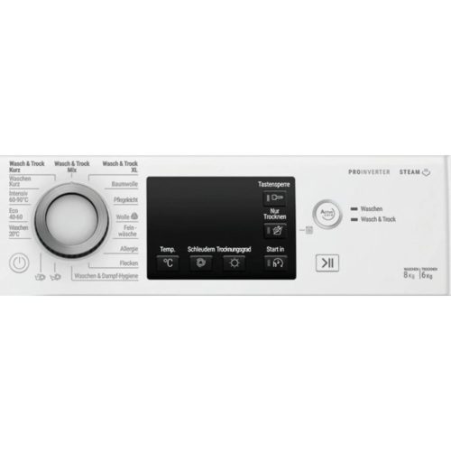 Bauknecht-Whirlpool WT SUPER ECO 8614C  A/C 8/6 kg 1400 f/p ProSilent Inverteres Gőzös Mosó-Szárítógép