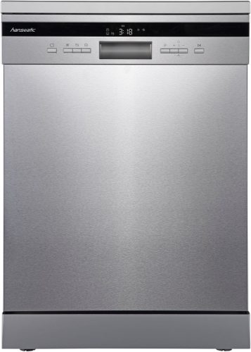 Hanseatic HG6085C14T7635EI C 14 Terítékes 3 Fiókos Inox Szabadonálló Mosogatógép