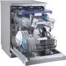 Hanseatic HG6085C14T7635EI C 14 Terítékes 3 Fiókos Inox Szabadonálló Mosogatógép