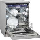 Hanseatic HG6085C14T7635EI C 14 Terítékes 3 Fiókos Inox Szabadonálló Mosogatógép
